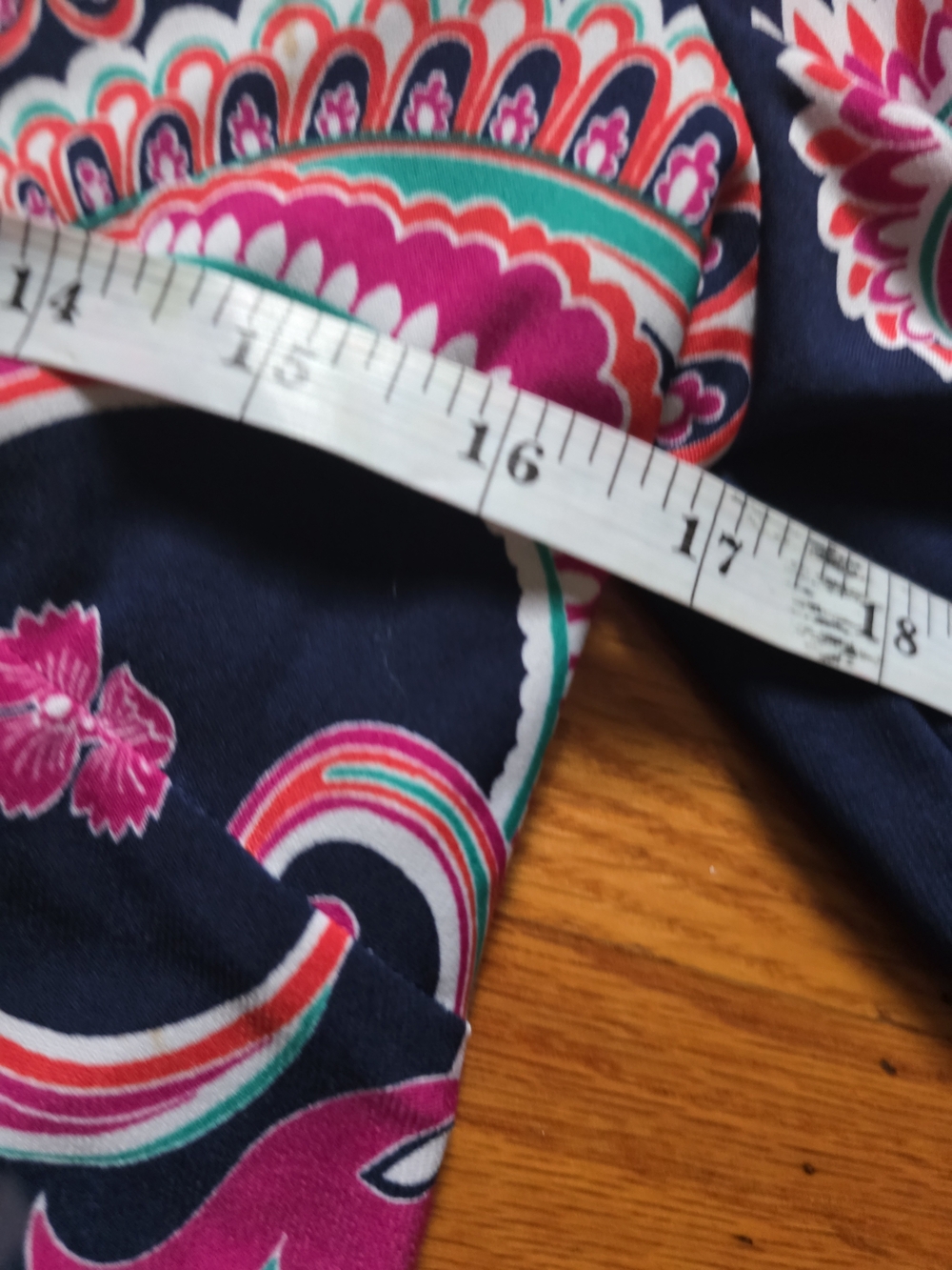 Laundry By SHelli Segal Navy Paisley Print  Sleeve Dress Sz 4 - Picture 5 of 10
